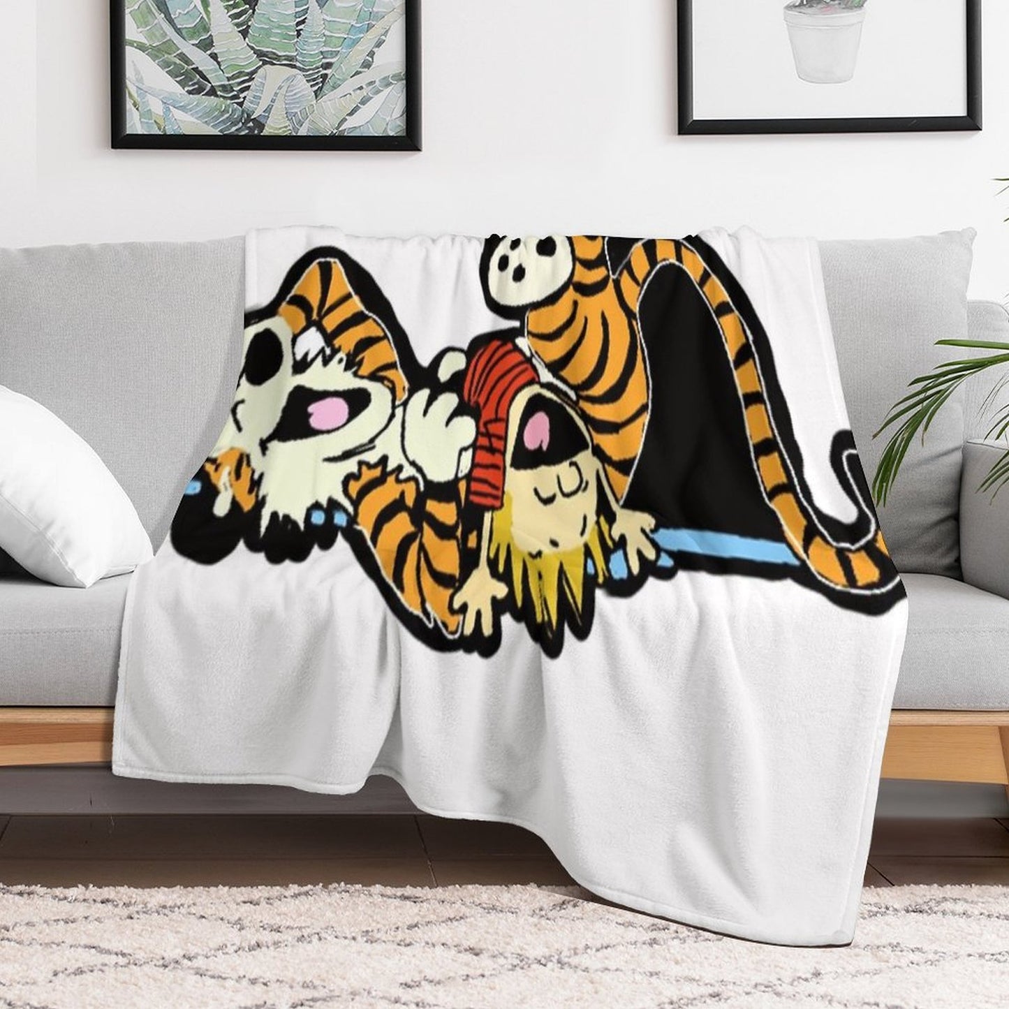 Calvin And Hobbs Gift-ready Throw Blanket