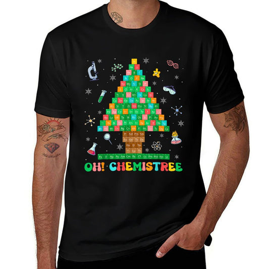 Oh Chemistree Chemistry Xmas Tree Science Periodic Table  Eco-friendly Material T-Shirt