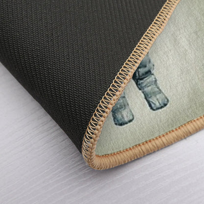 Astroscape - Astronaut Double Exposure  Toxin-Free Bath Mat