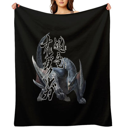 Nargacuga The Red Glare in The Darkness Anti-pilling Throw Blanket