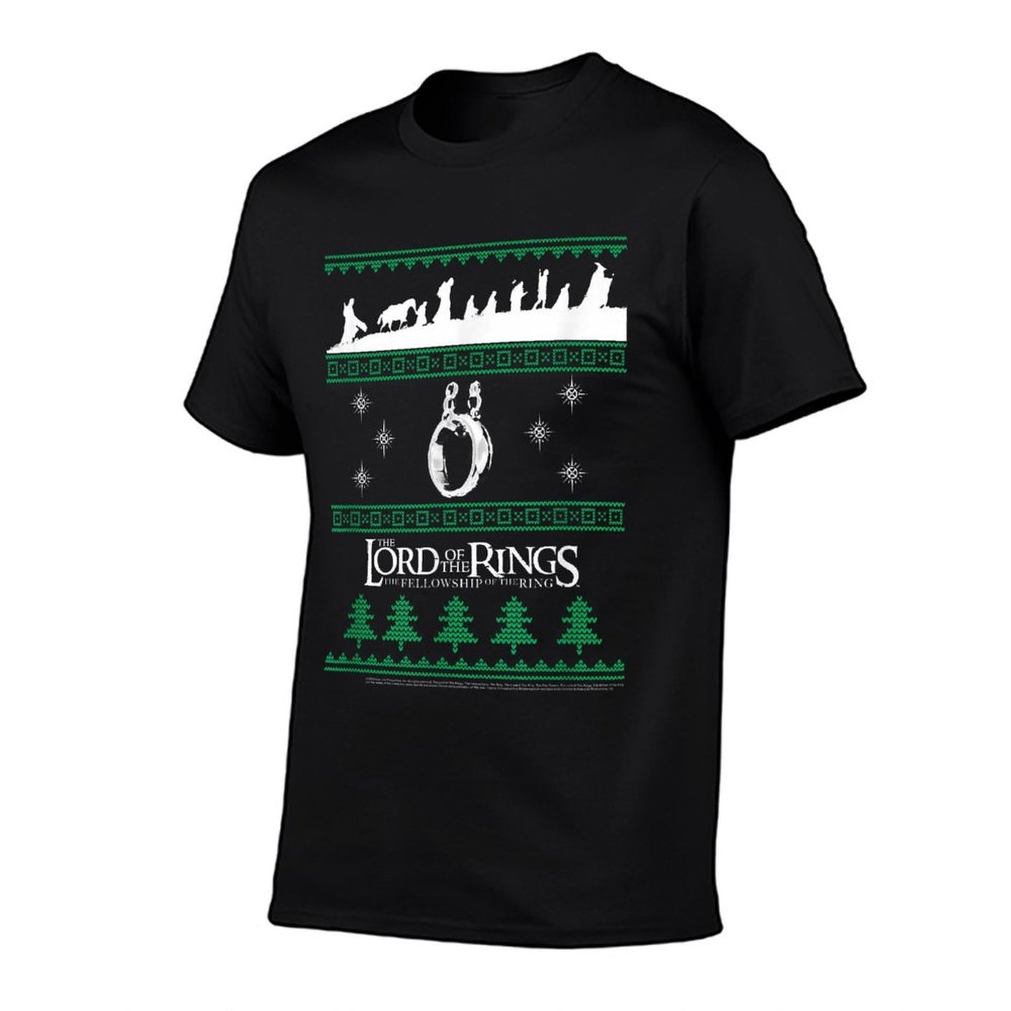 Lord Of The Rings Christmas Sweater Pattern  High-quality Stitching T-Shirt