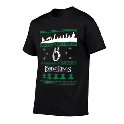Lord Of The Rings Christmas Sweater Pattern  High-quality Stitching T-Shirt
