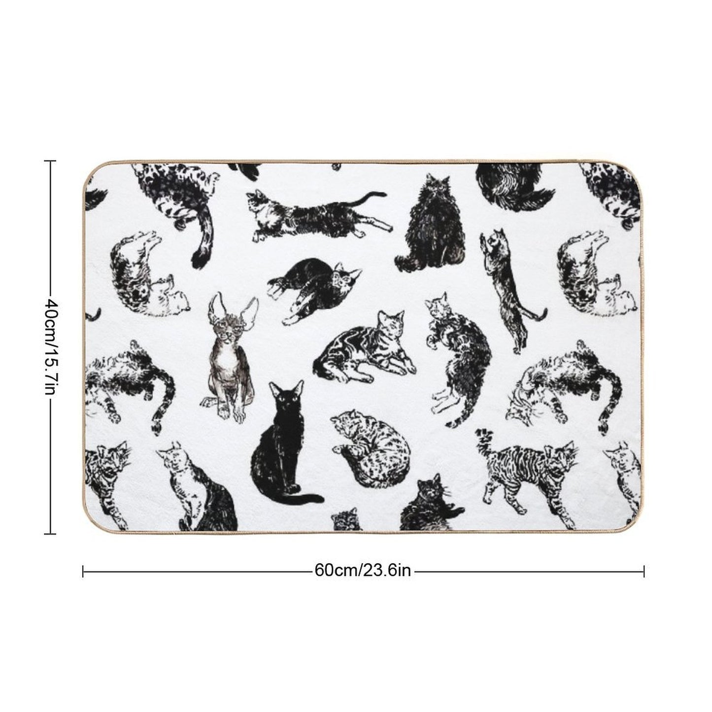 Kitty Kitty, Bang-bang!  Pet-Safe Bath Mat