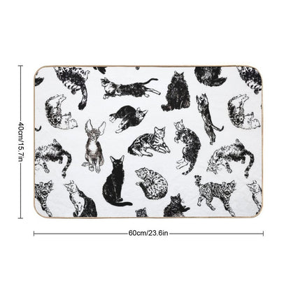 Kitty Kitty, Bang-bang!  Pet-Safe Bath Mat