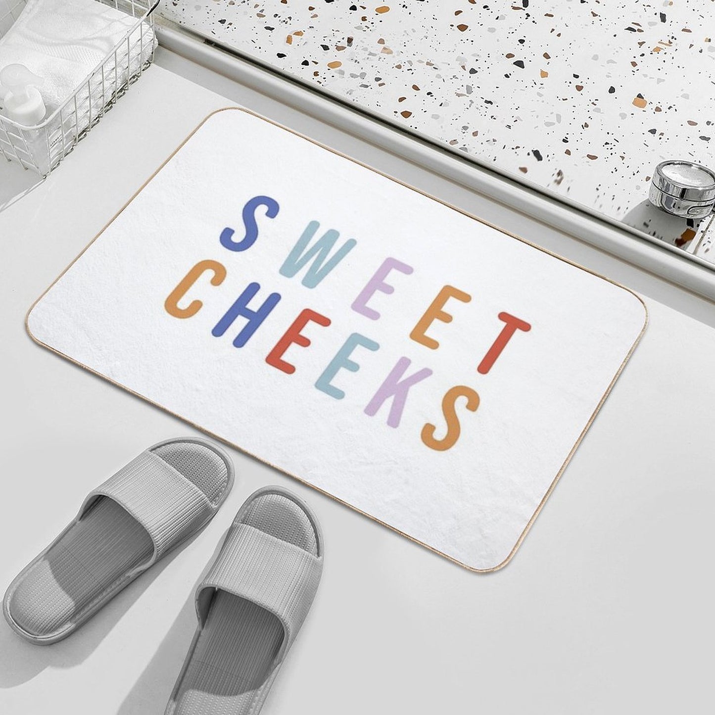 Sweet Cheeks  Long-Lasting Bath Mat