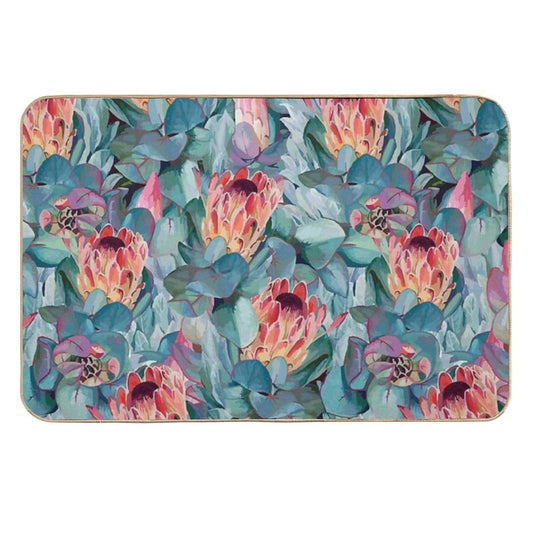 Protea Flowers  Eco-Friendly Bath Mat