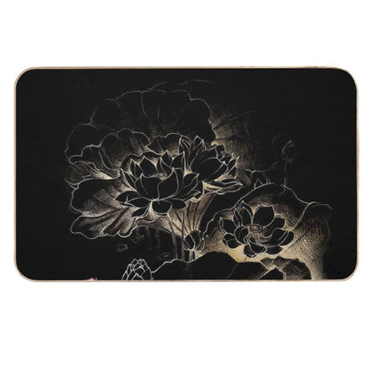 Gold Lotus  High-Traffic Bath Mat