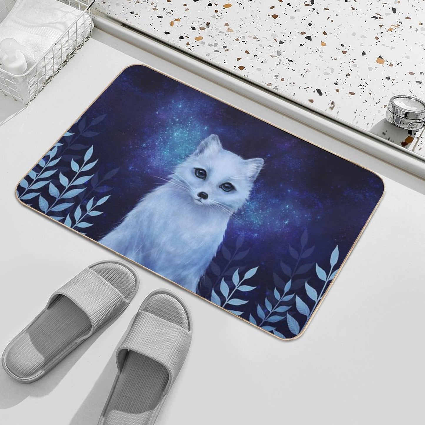 Winter Fox  Slip-Resistant Bath Mat