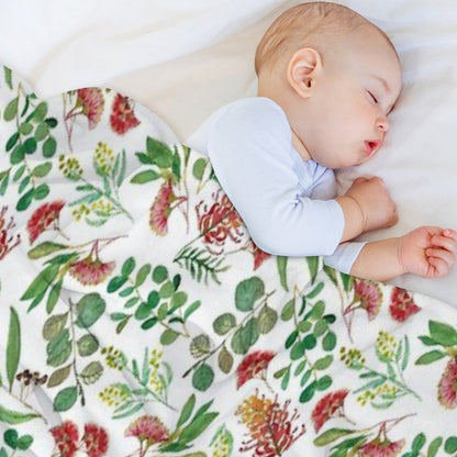 Australian Botanical Eco-conscious Throw Blanket