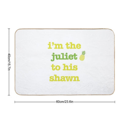 Juliet to His Shawn  Easy Maintenance Bath Mat