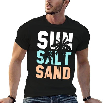 Life Is Better at The Beach, Vacation, Sun, Salt, Sand  Trendy Pattern T-Shirt