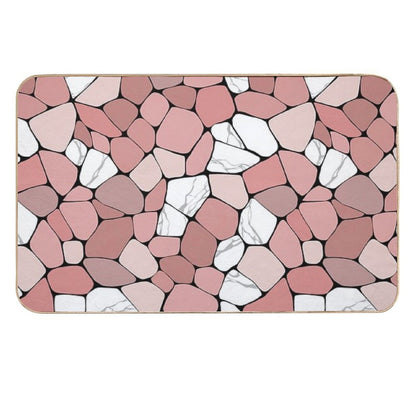 Pink Marble Pattern Background  Anti-Trip Bath Mat