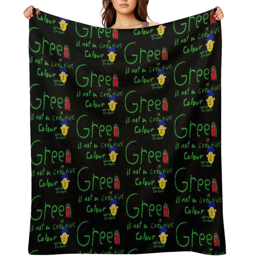 Don't Hug Me I'm Scared Velvety-soft Throw Blanket