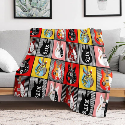 Paul Weller's Rickenbackers Sustainable Throw Blanket