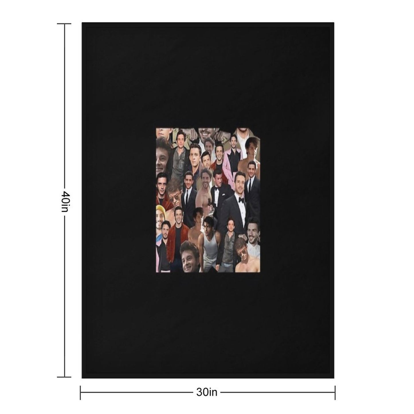 Jonathan Bailey Collage Versatility Throw Blanket