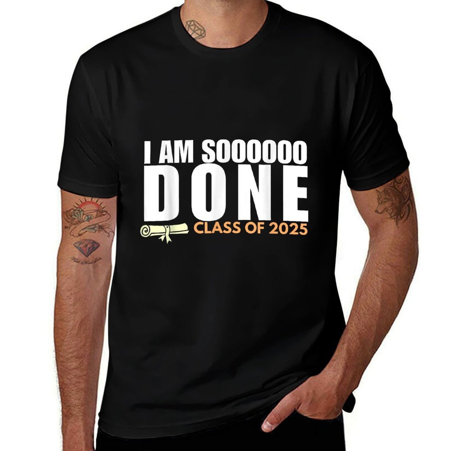 I&#39;m So Done Class of 2025 Senior Graduation Grad Party  Vintage-inspired T-Shirt