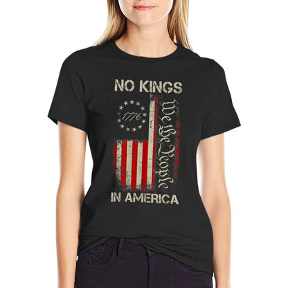 No Kings In America Since 1776 American USA 4th Of July Comfortable T-Shirt