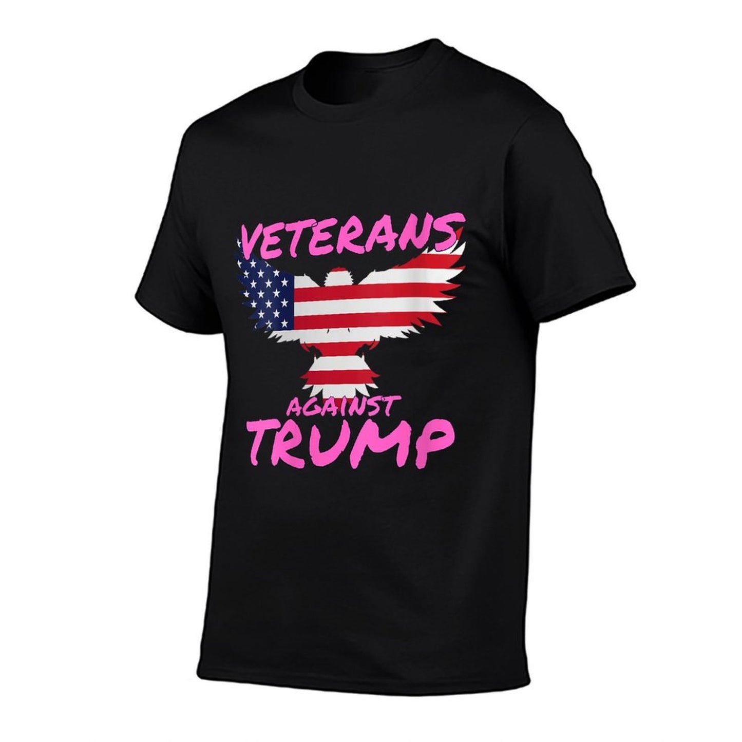 Womens Veterans Against Trump Funny Anti Trump Apparel  Wrinkle-resistant T-Shirt