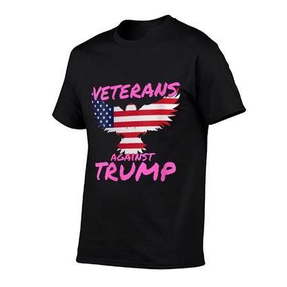 Womens Veterans Against Trump Funny Anti Trump Apparel  Wrinkle-resistant T-Shirt