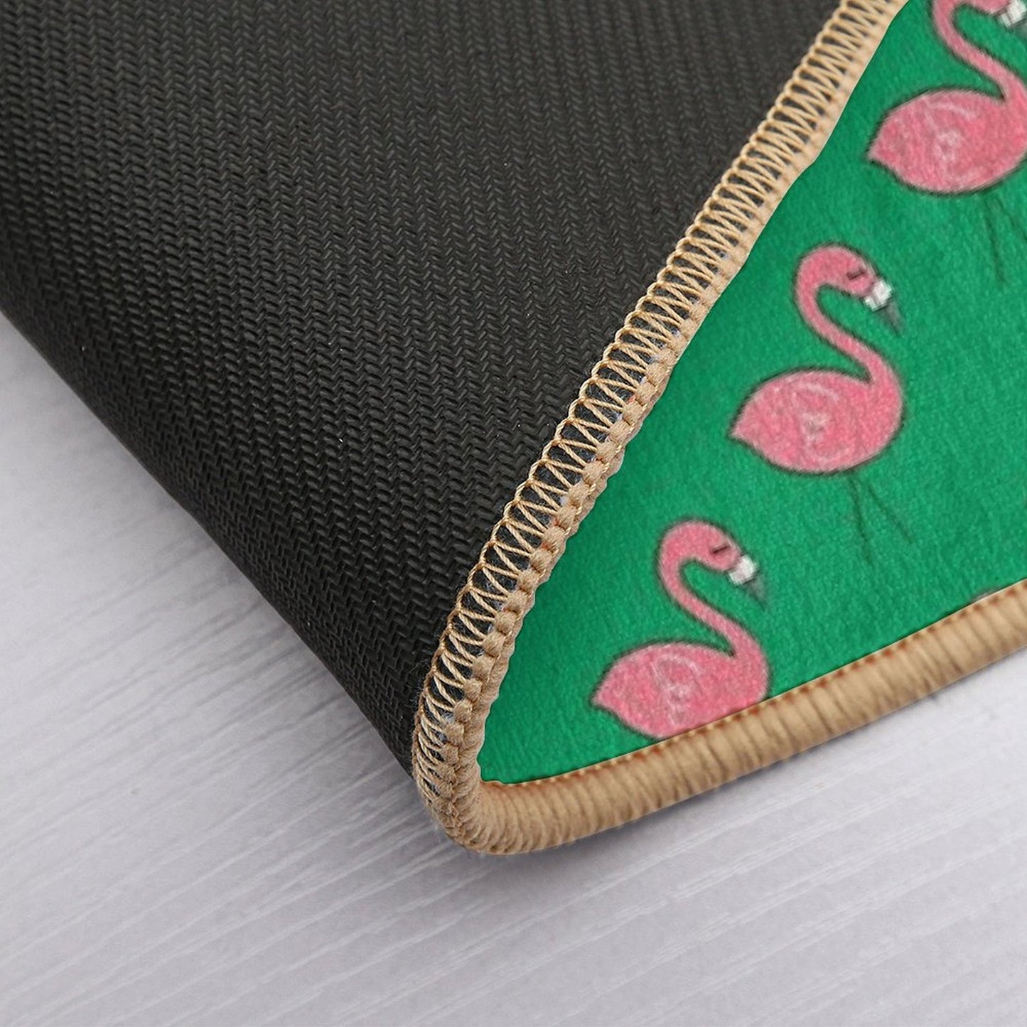 Campsite Flamingos  Easy Maintenance Bath Mat