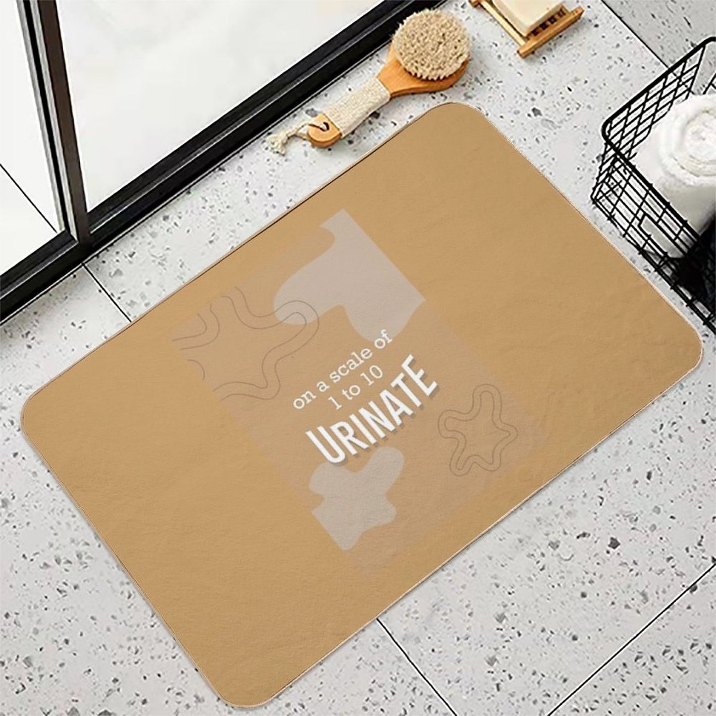 on A Scale of 1 to 10, Urinate  Pet-Safe Bath Mat