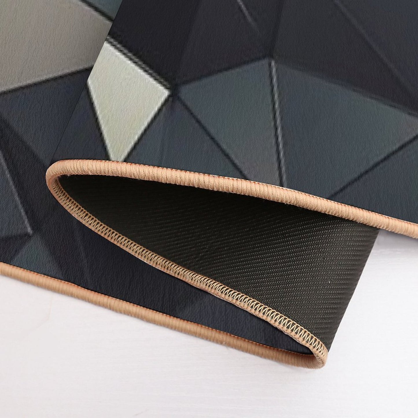 Polygon Noir  Multi-Purpose Bath Mat