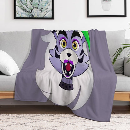 FNAF Roxanne Wolf Design Shrink-resistant Throw Blanket