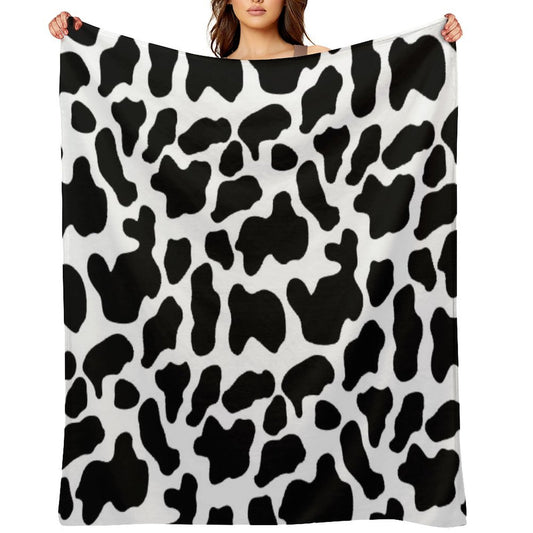 Country Cowboy Western Horseshoe Sherriff Star Checkerboard Cowboy Boots Cactus Pattern Print Plush Throw Blanket