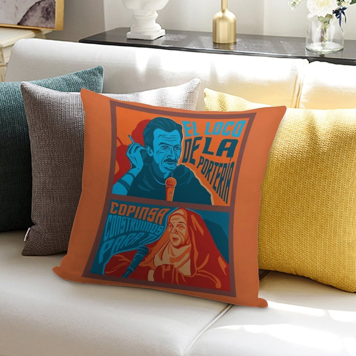 Aquí No Hay Quien Viva Soft Decorative Cover Throw Pillow