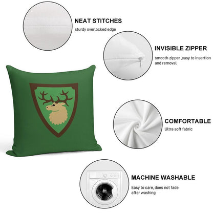 Forestmen Soft Fade-Resistant Throw Pillow