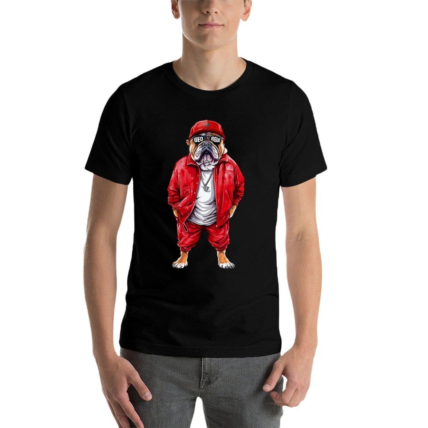 Vintage Georgia GA Vintage Athletic Sports Design  Easy-care T-Shirt