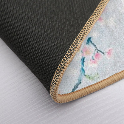 Sakura Blossom Pattern Floral Elegance Revealed  Stain-Proof Bath Mat