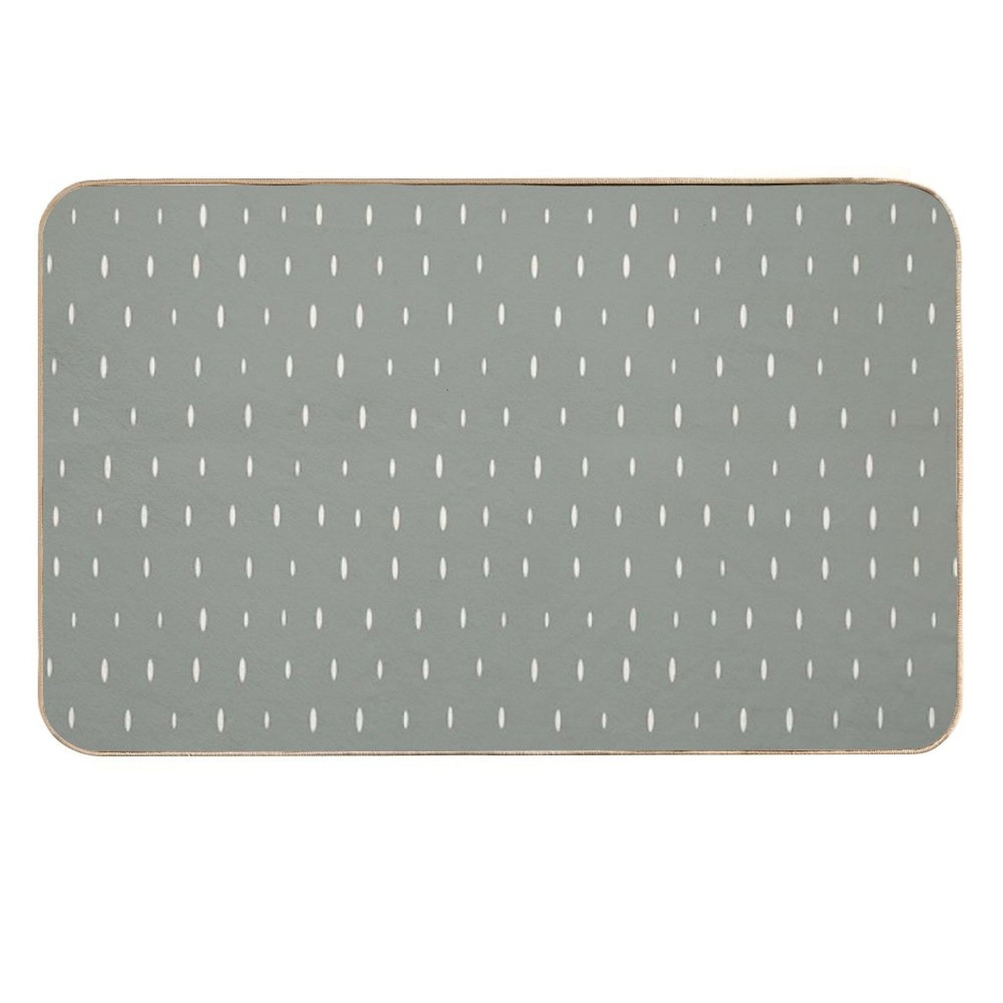 Little Lines Green  Fade-Resistant Bath Mat