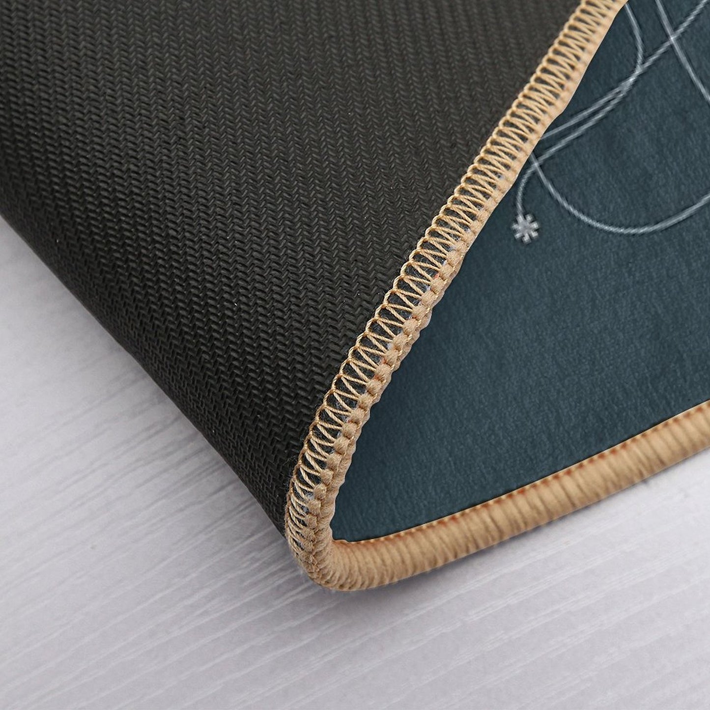 Ornament – Nightblu Blossom  High-Traffic Bath Mat