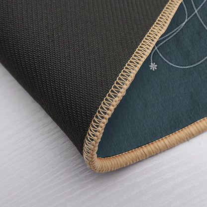 Ornament – Nightblu Blossom  High-Traffic Bath Mat