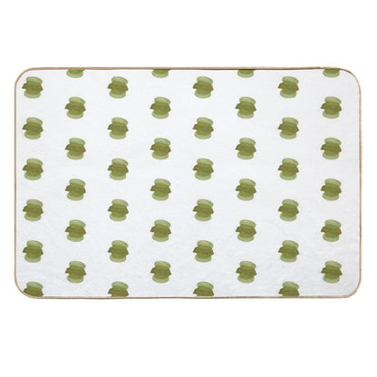 Matcha Kitkat Fatcaron  Easy Maintenance Bath Mat