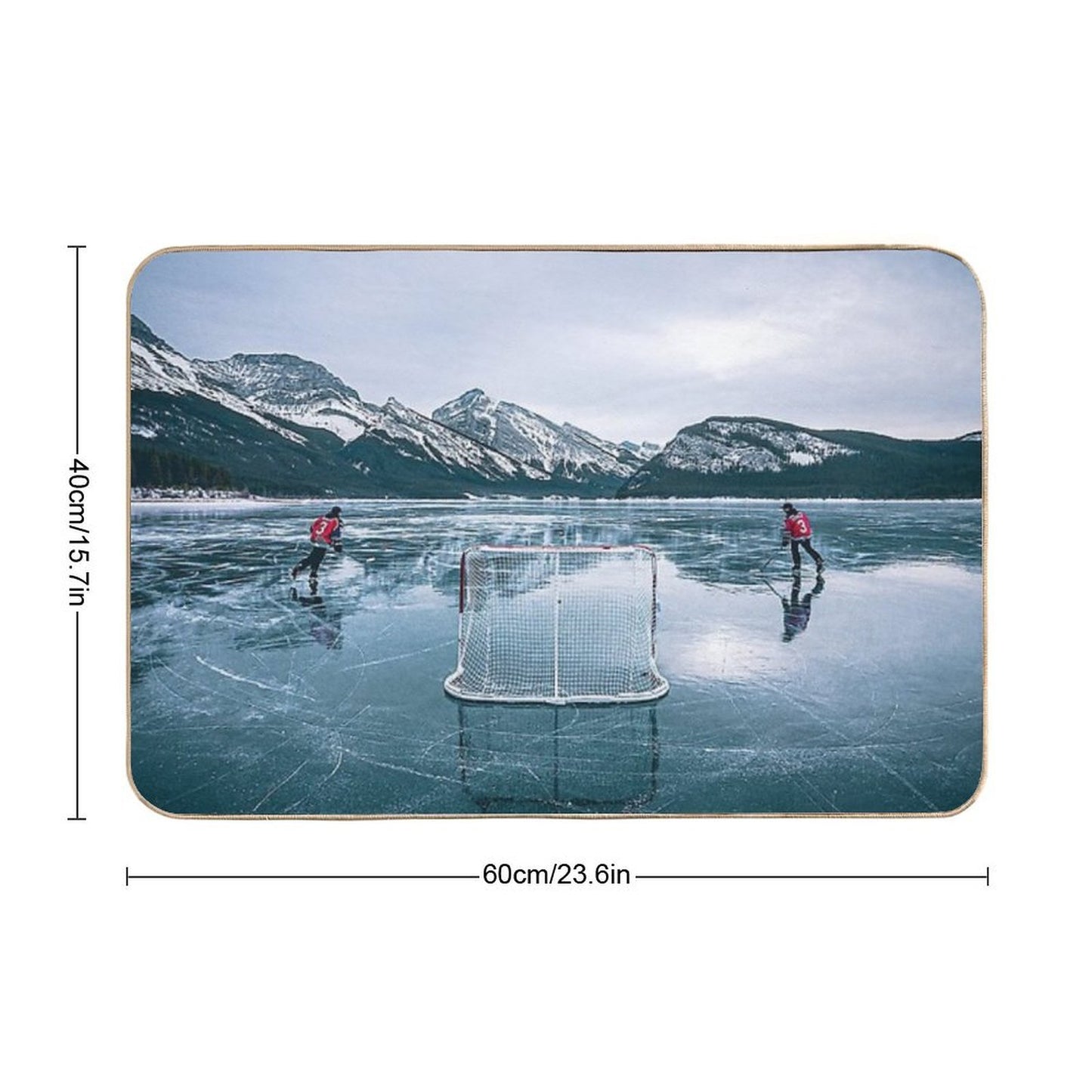 Skating on Glass  Versatile Bath Mat