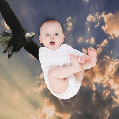 High Soaring Bald Eagle Comfort Throw Blanket