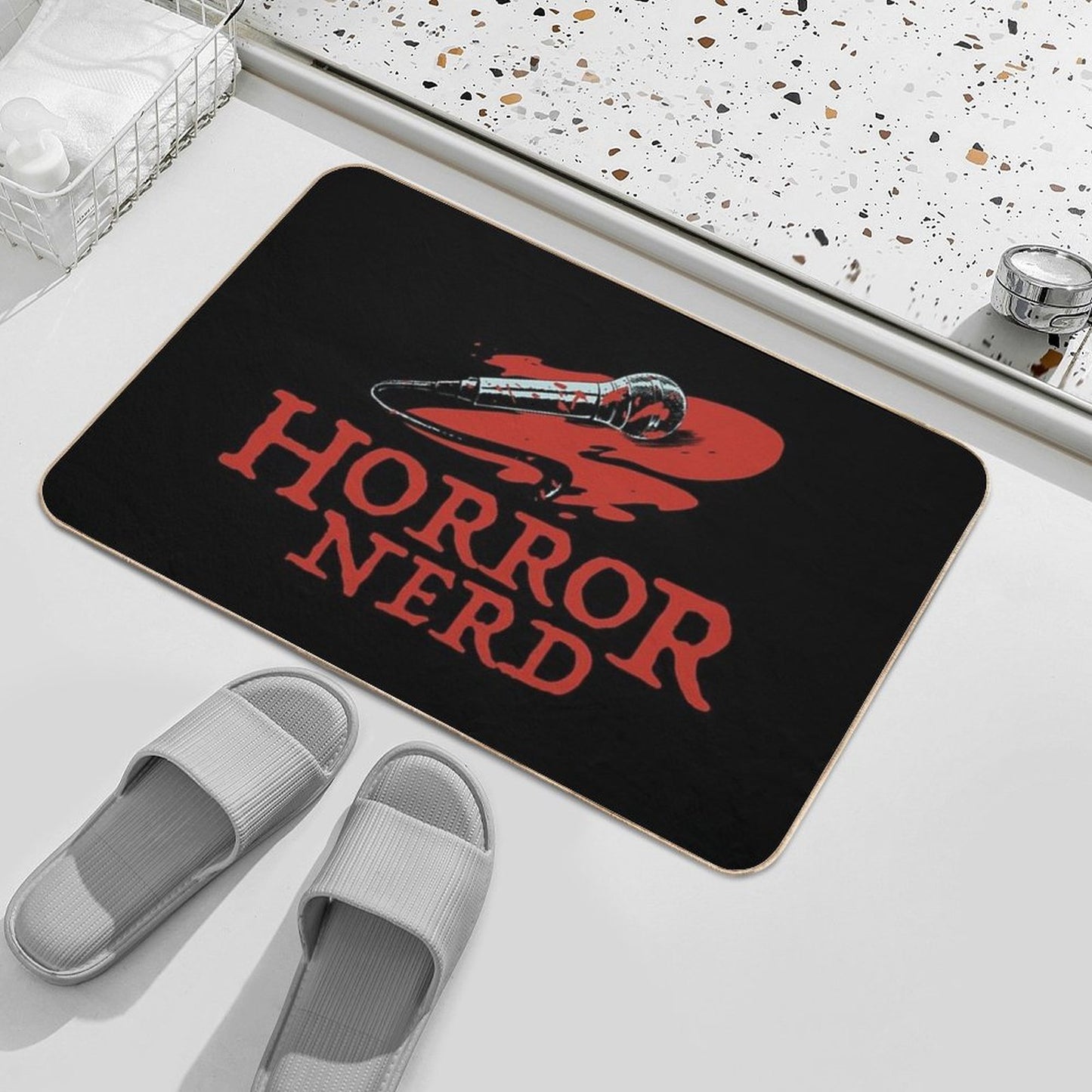 Horror Nerd  Dirt-Trapping Bath Mat