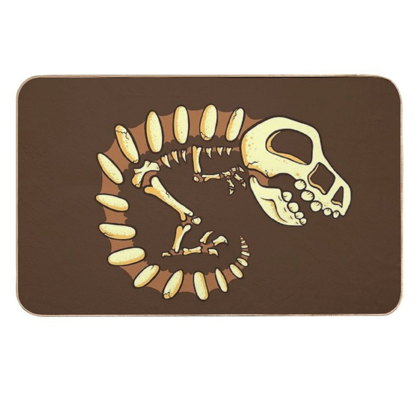 Dino Fossils  Fade-Resistant Bath Mat