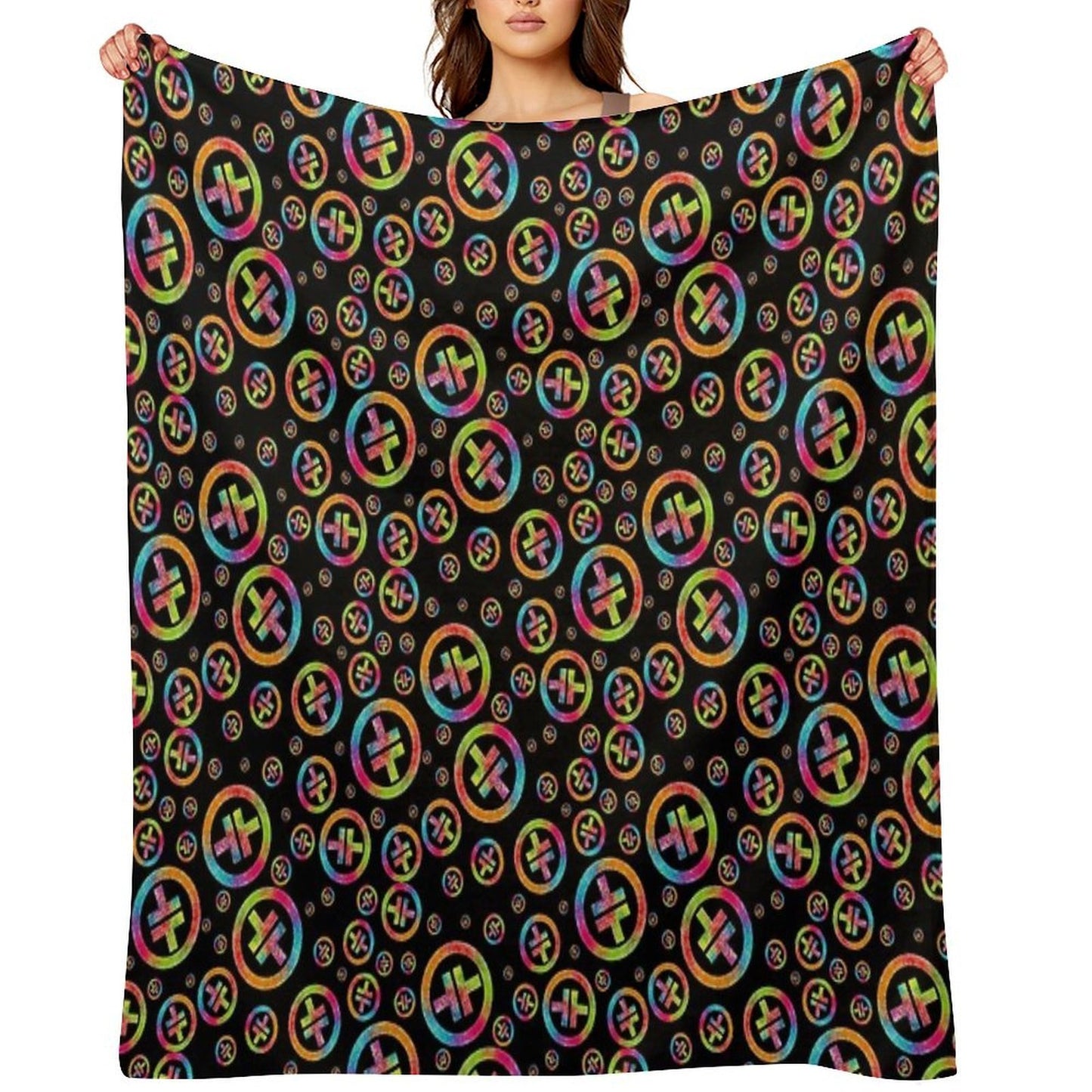 Take That Neon Symbol Premium Throw Blanket