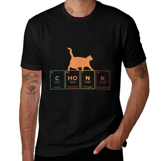 Fat Cat Chonk Scale Chonky Meme Cat Gift for Men Women  Heathered Texture T-Shirt