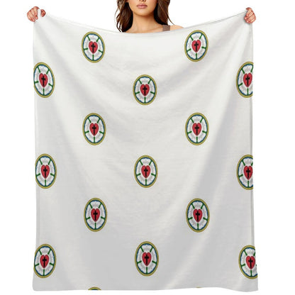 Lutheran Church Rose Heart Cross Logo Gift-ready Throw Blanket