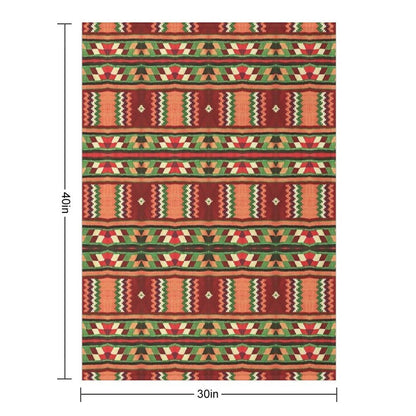 Bohemian Kilim Christmas Pattern Durable Throw Blanket