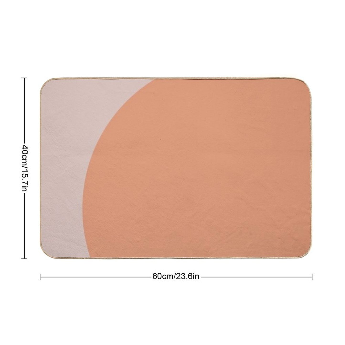 Color Geometry  Anti-Trip Bath Mat