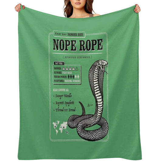 Nope Rope Travel-friendly Throw Blanket
