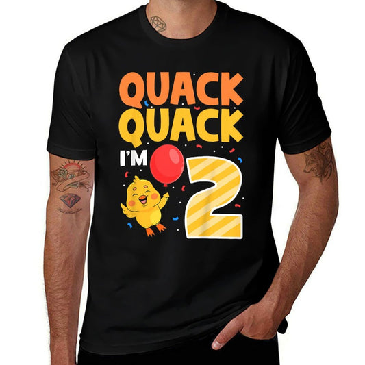 Kids 2nd Birthday Duck Quack Quack I'm 2 Two Years Old  Tagless Design T-Shirt