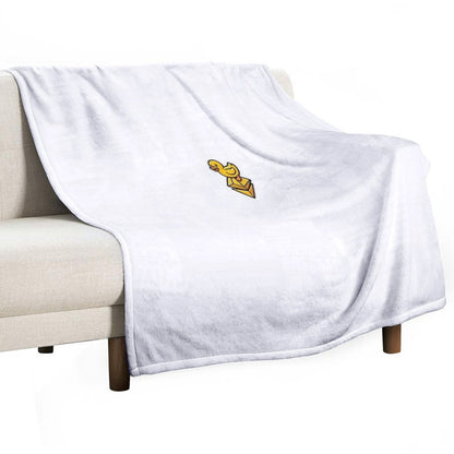 Duck on ETH Velvety-soft Throw Blanket