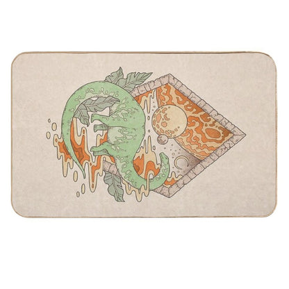 Aeon Archway Apatosaurus  Dinosaur Sci-Fi Space Art  Absorbent Bath Mat