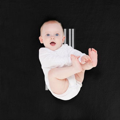 Black And White Vertical Stripes. Durable Throw Blanket